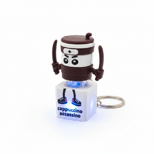 Italian Brainrot Fidget Clicker Sleutelhanger | Met Licht & Geluid | TikTok Viral