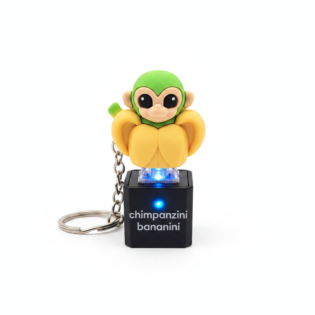 Italian Brainrot Fidget Clicker Sleutelhanger | Met Licht & Geluid | TikTok Viral