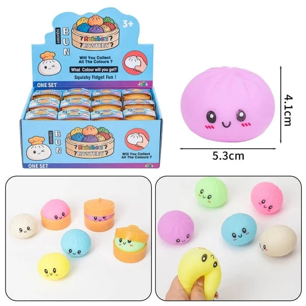 Dumpling Squishy Bun – 5,5 cm | Squishy in Bamboe Stoompannetje
