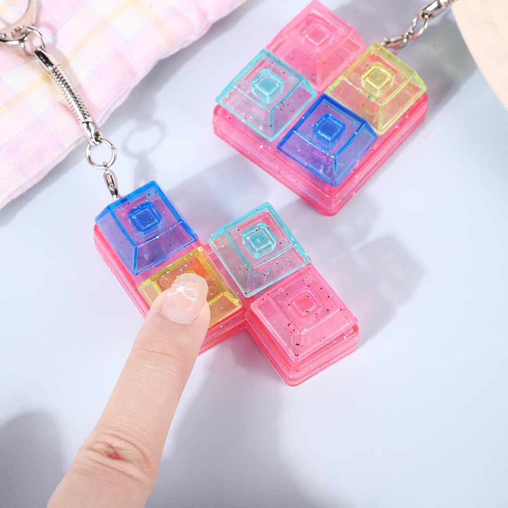 Glitter Fidget Tetris Keyboard Tetris Tegels – Tetris Vormen