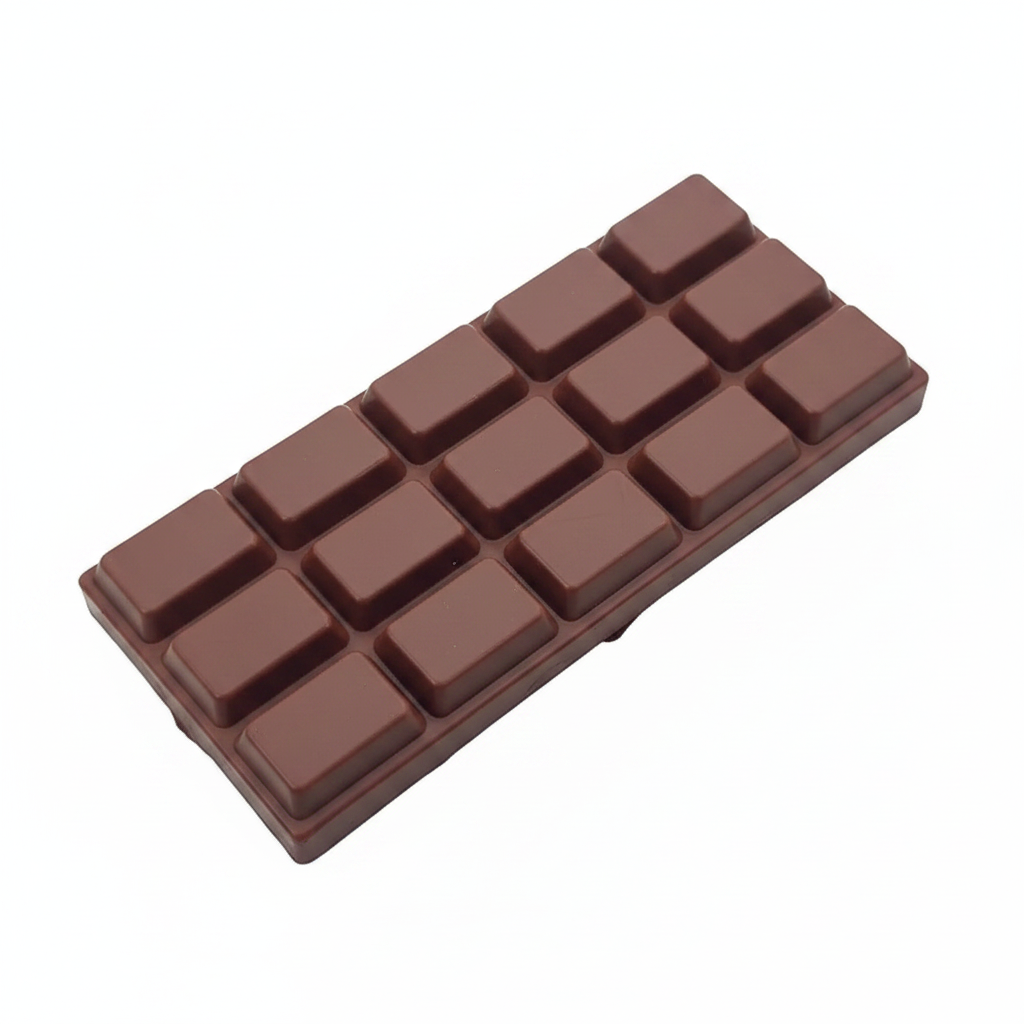 Bruine squishy chocolade reep