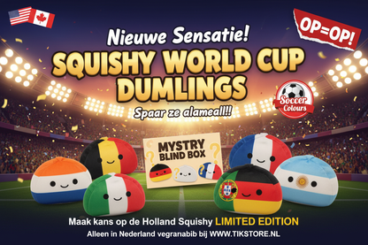 Squishy World Cup Dumplings 2026 - TikStore.nl banner
