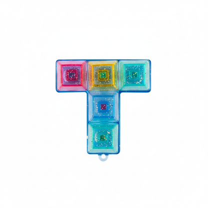 T-vorm magnetische glitter tegel