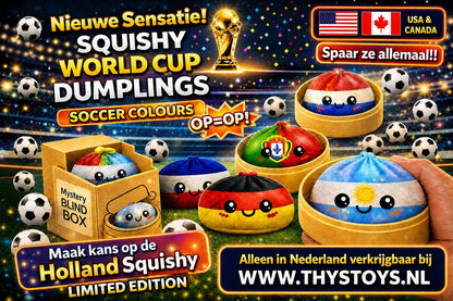 Squishy World Cup Dumpling - Kies jouw land