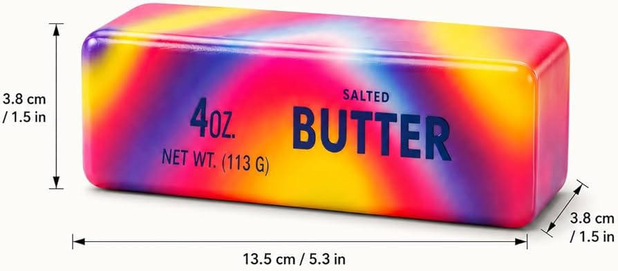 Butter Squishy – Kies je kleur | Geel / Rainbow / Roze