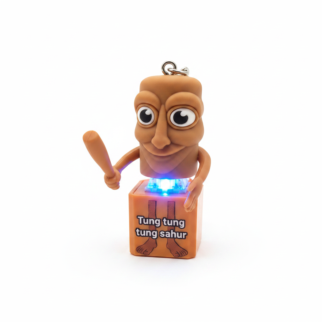Italian Brainrot Fidget Clicker Sleutelhanger | Met Licht & Geluid | TikTok Viral