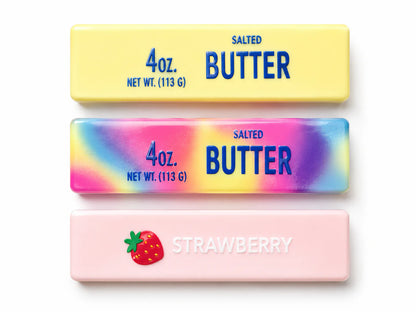 Butter Squishy – Kies je kleur | Geel / Rainbow / Roze