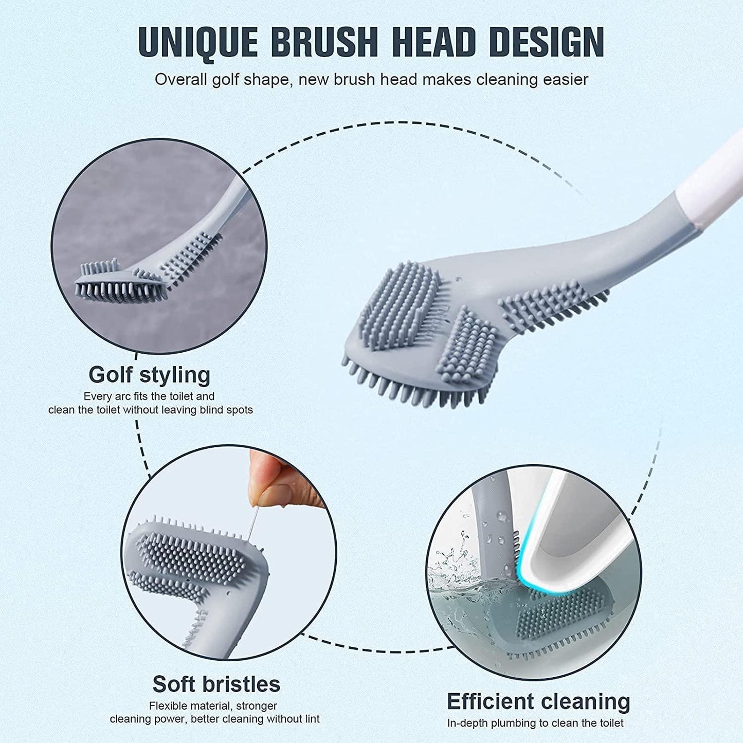 Golf Shape Toilet Cleaner Brush (Buy 1 Get 1 Free)